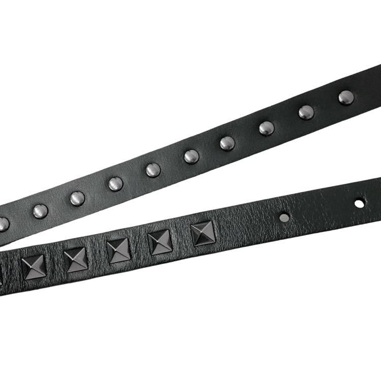 VALENTINO ヴァレンティノ ロックスタッズ レザーベルト ブラック 70 VALENTINO ヴァレンティノ ロックスタッズ レザーベルト