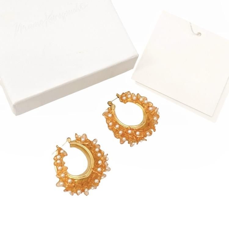 Mame Kurogouchi マメクロゴウチ Osmanthus Motif Earrings Mame Kurogouchi マメクロゴウチ Osmanthus Motif Earrings