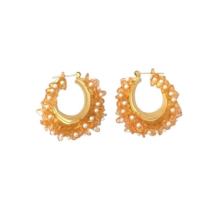 Mame Kurogouchi マメクロゴウチ Osmanthus Motif Earrings Mame Kurogouchi マメクロゴウチ Osmanthus Motif Earrings