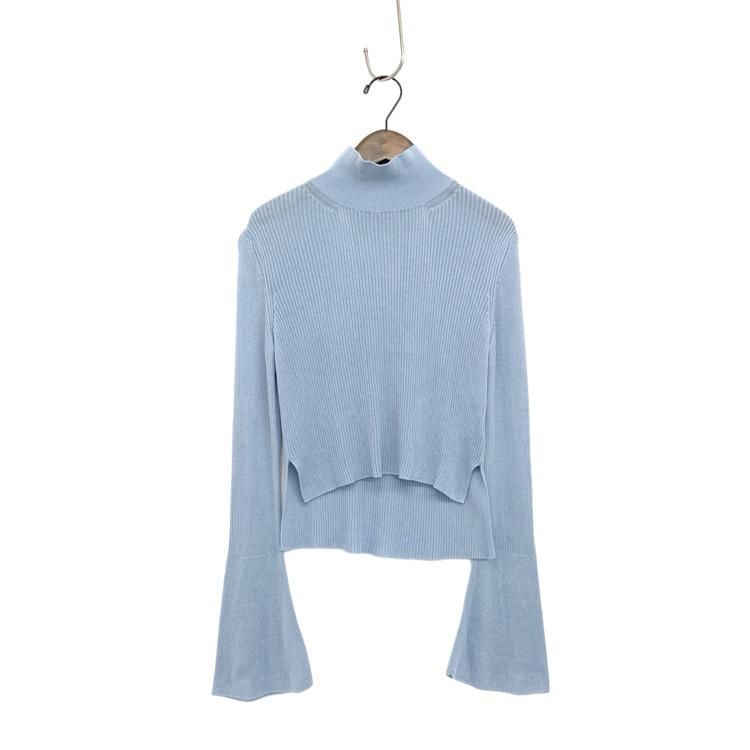 Mame Kurogouchi ޥ᥯ Flare Sleeves Ribbed Knit Top ե쥢꡼֥˥å 2 MM18SS-KN009