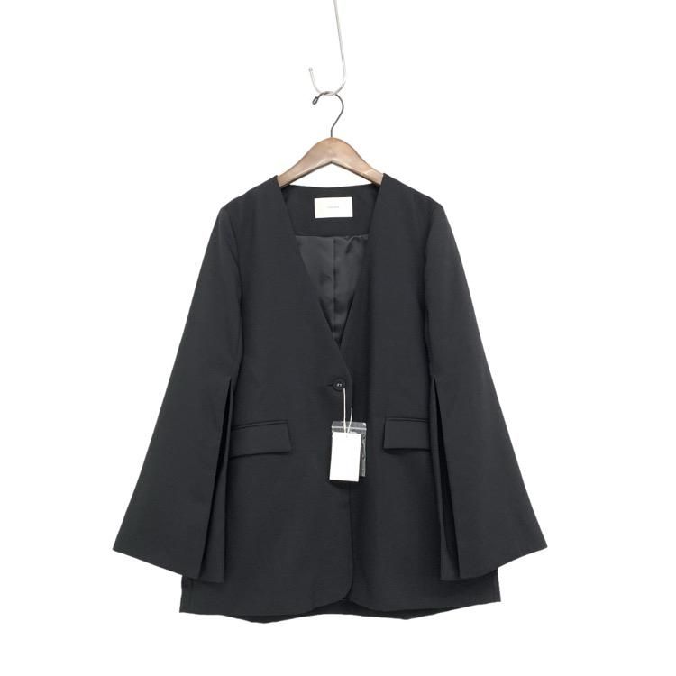 LOUREN  slit sleeve no collar jacket åȥ꡼֥㥱å ֥å F lo231-24