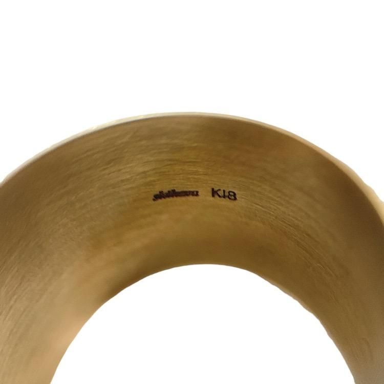 Shihara シハラ プレートリング 12.5 K18YG 4g マットゴールド Shihara シハラ プレートリング 12.5 K18YG 4g マットゴールド