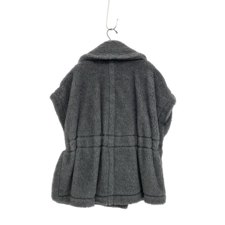 Max Mara グレージャケット Abavo MaxMara マックスマーラ ABAVO テディベアケープ コート グレー