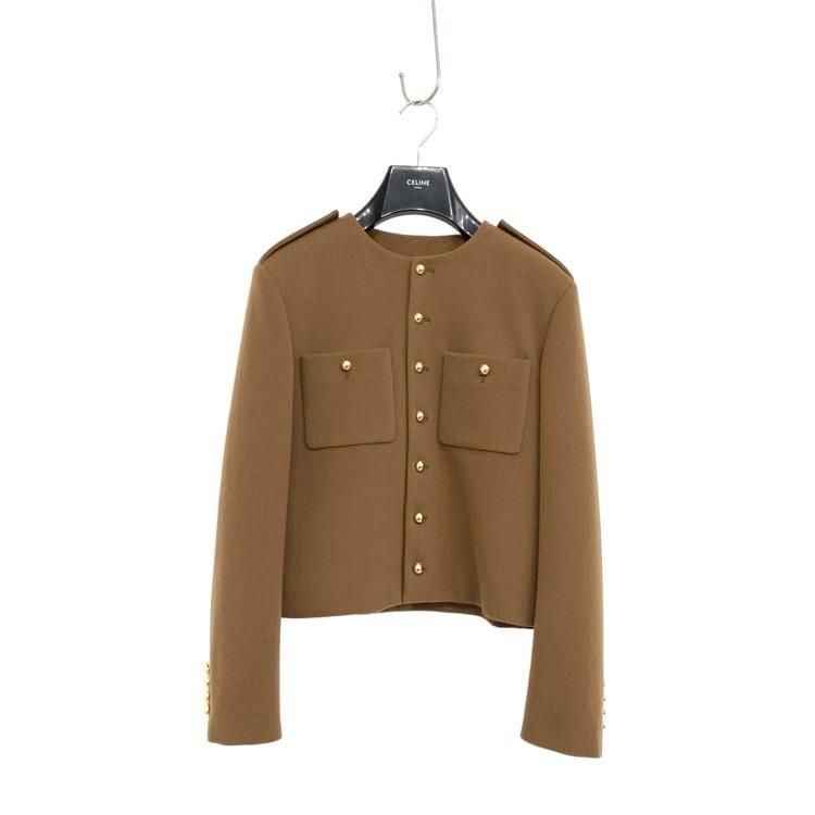 CELINE】セリーヌ『シャスール ジャケット ノーカラー 金ボタン