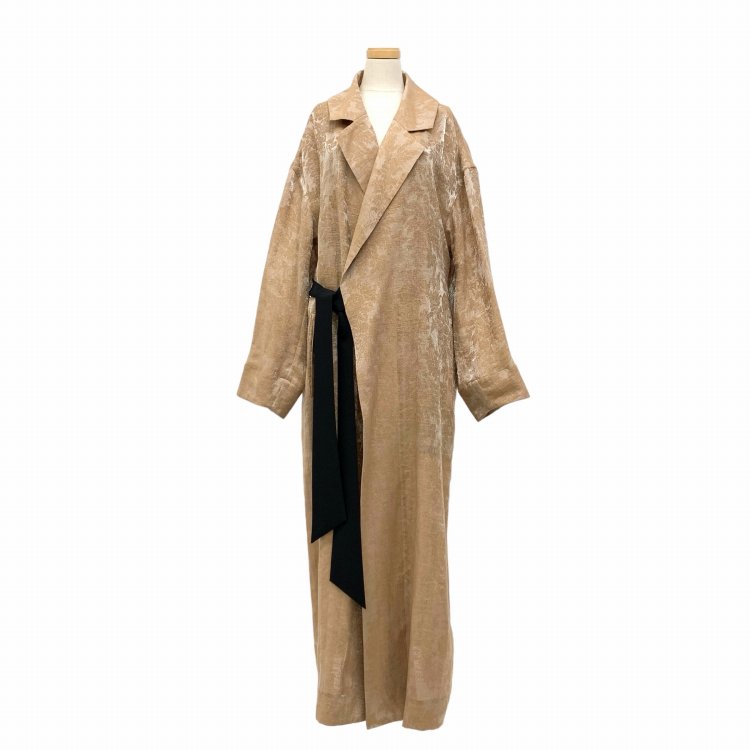 Mame Kurogouchi マメクロゴウチ Sparkling Slub Jaquard Coat ジャガードガウンコート 1  MM19SS-CO030 - 7YORKU ONLINE