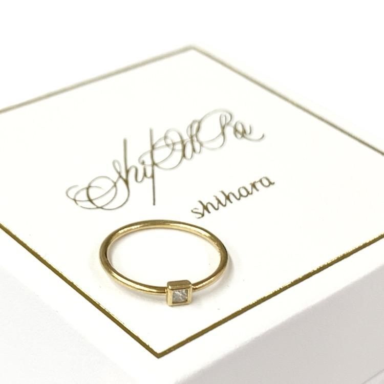 Shihara シハラ プチリング K18YG ダイヤモンド 0.05ct 0.7g Shihara シハラ プチリング K18YG ダイヤモンド 0.05ct 0.7g