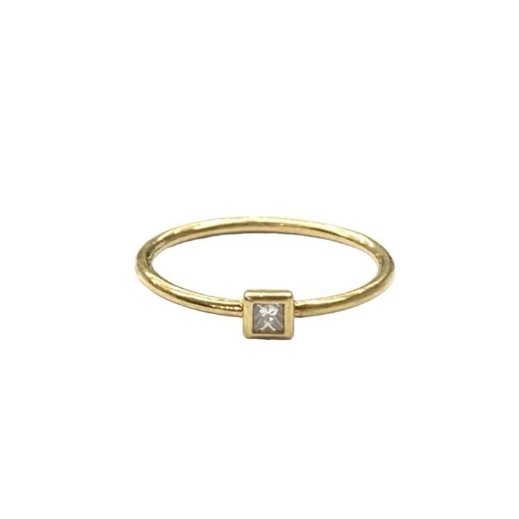 Shihara シハラ プチリング K18YG ダイヤモンド 0.05ct 0.7g Shihara シハラ プチリング K18YG ダイヤモンド 0.05ct 0.7g