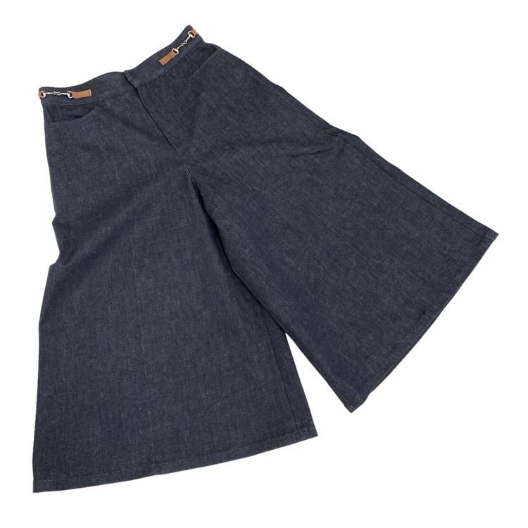 FOXEY NEWYORK フォクシー ワイドデニム パンツ ダンテ ビット