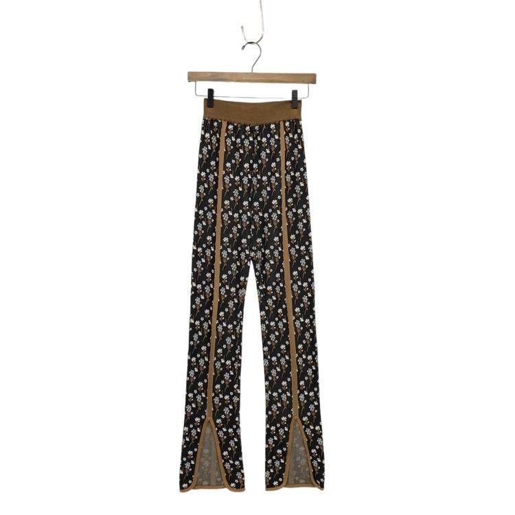 Mame Kurogouchi ޥ᥯ Pedicel Knit Pants ˥åȥѥ ֥å 2 MM20SS-KN041