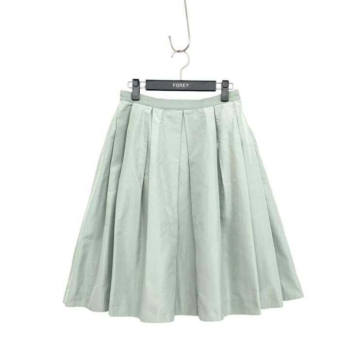 フォクシー FOXEY フィッシュテイルスカート FOXEY フォクシー フルプリーテッド スカート ミント 40 36708