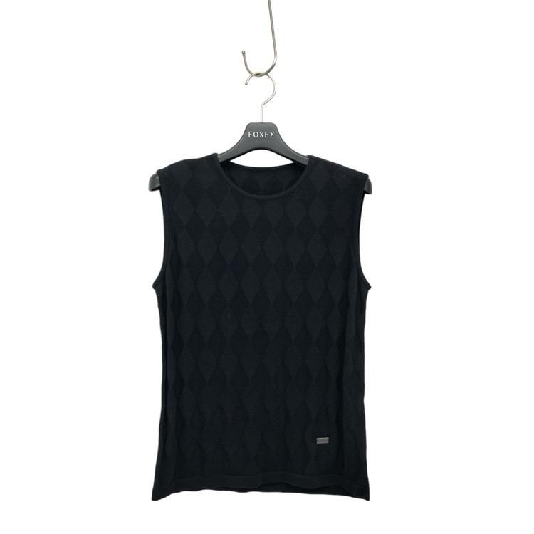 トップス f FOXEY フォクシー ダイヤモンドシェイプ ニットトップス ダイヤ