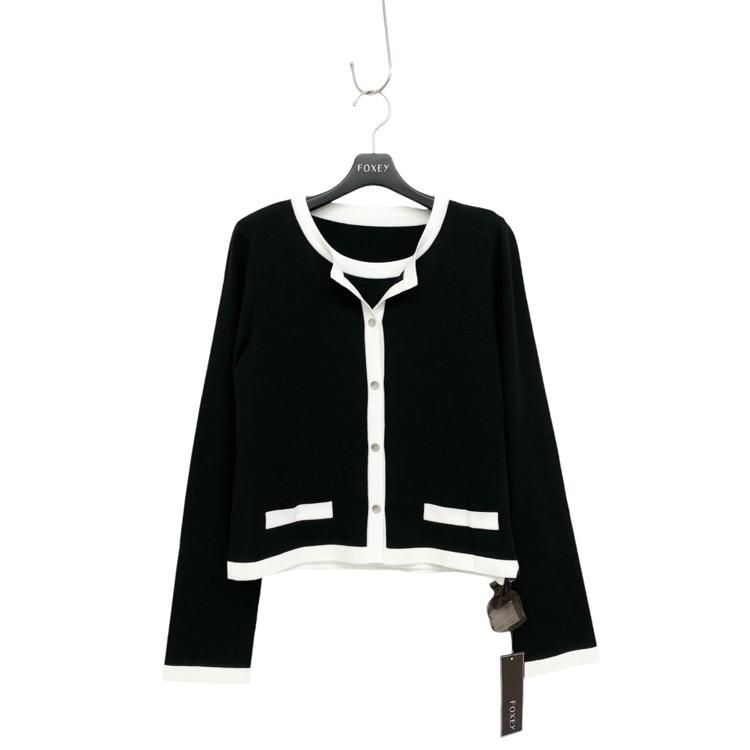 【未使用】Foxey フォクシー アンサンブル カーディガン 半袖ニット セット 未使用】Foxey フォクシー アンサンブル カーディガン 半袖