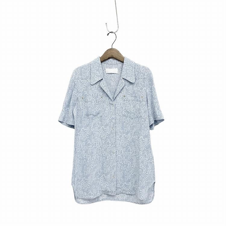 Mame Kurogouchi ޥ᥯ Floral Pattern Acetate Rayon Jacquard Shirt 2 MM24SS-SH007