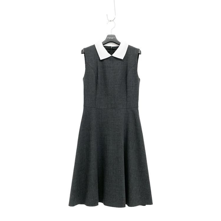 FOXEY ワンピース FOXEY フォクシー ノースリーブ フレアドレス ワンピース 付襟