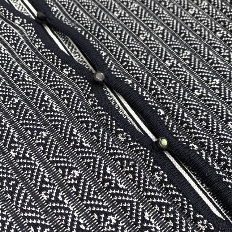 Mame Kurogouchi マメクロゴウチ Sash Jacquard Knit Long One