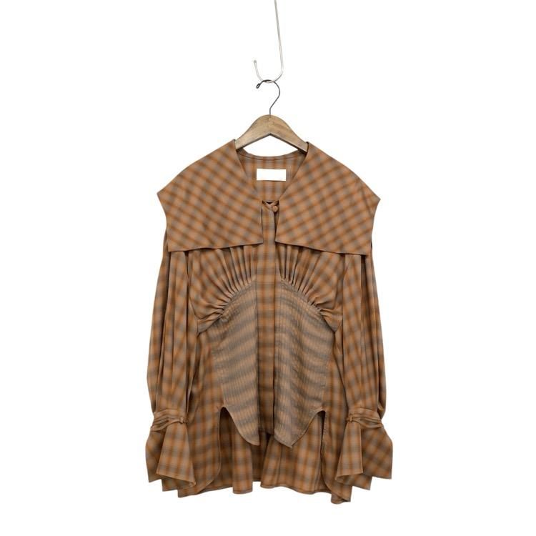 Mame Kurogouchi マメクロゴウチ Linen Mix Ombre Check Sailor