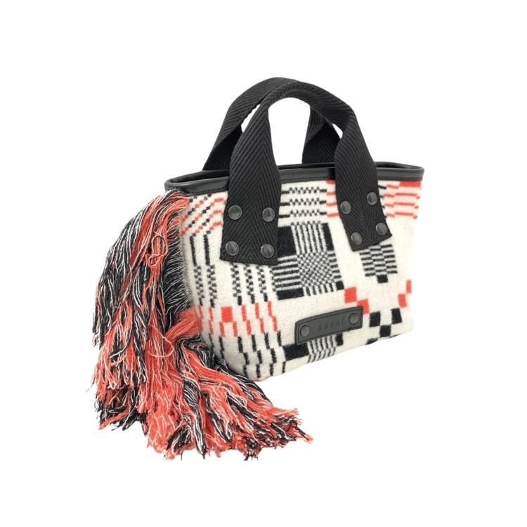 sacai  GEOMETRIC JACQUARD TOTE S 㥬ɥߥ˥ȡȥХå ۥ磻 22-0429S