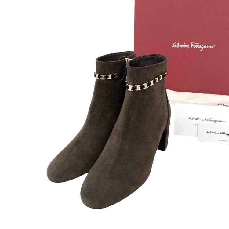 Ferragamo ե饬 GHILA 硼ȥ֡   ֥饦 6/23.5