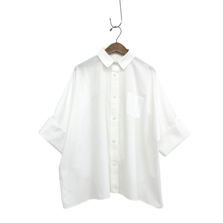 sacai  Poplin Back Drape Shirt 硼ȥ꡼֥ ֥饦 ۥ磻 1 21-05411