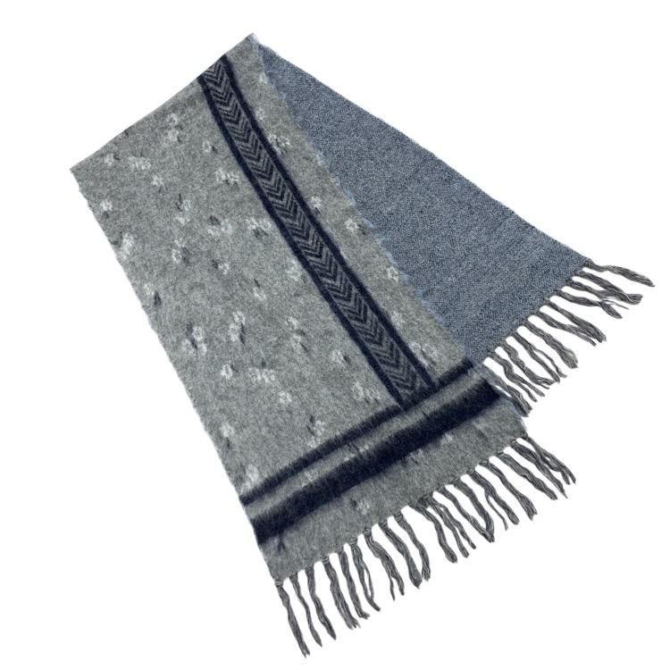 Mame Kurogouchi マメクロゴウチ Osmanthus Motif Knitted Scarf Mame Kurogouchi マメクロゴウチ Osmanthus Motif Knitted Scarf