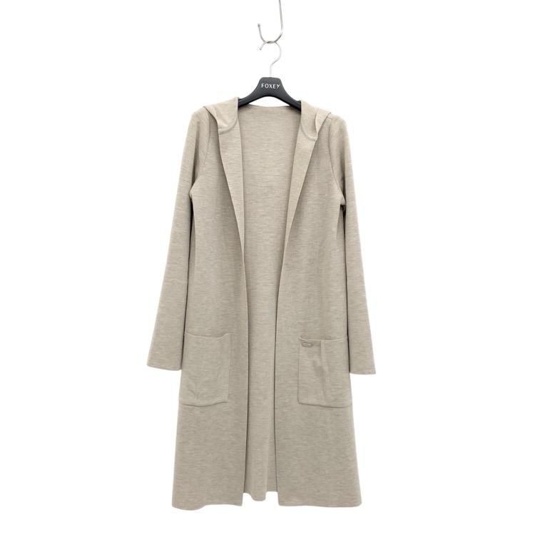 FOXEY フォクシー スレンダーフーディ ロング カーディガン FOXEY フォクシー スレンダーフーディ ロング カーディガン