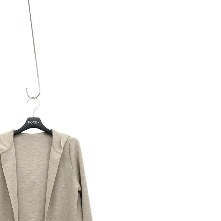FOXEY フォクシー スレンダーフーディ ロング カーディガン FOXEY フォクシー スレンダーフーディ ロング カーディガン