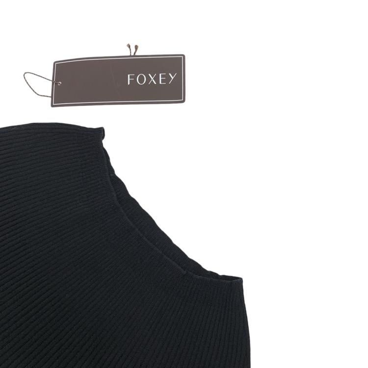 FOXEY フォクシー ニットトップ ムーンライト レーヨンBLENDリブ