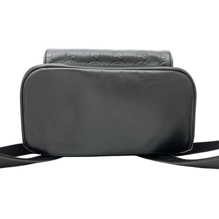 GUCCI グッチ シマ シグネチャーレザーバックパック ブラック GUCCI グッチ シマ シグネチャーレザーバックパック ブラック
