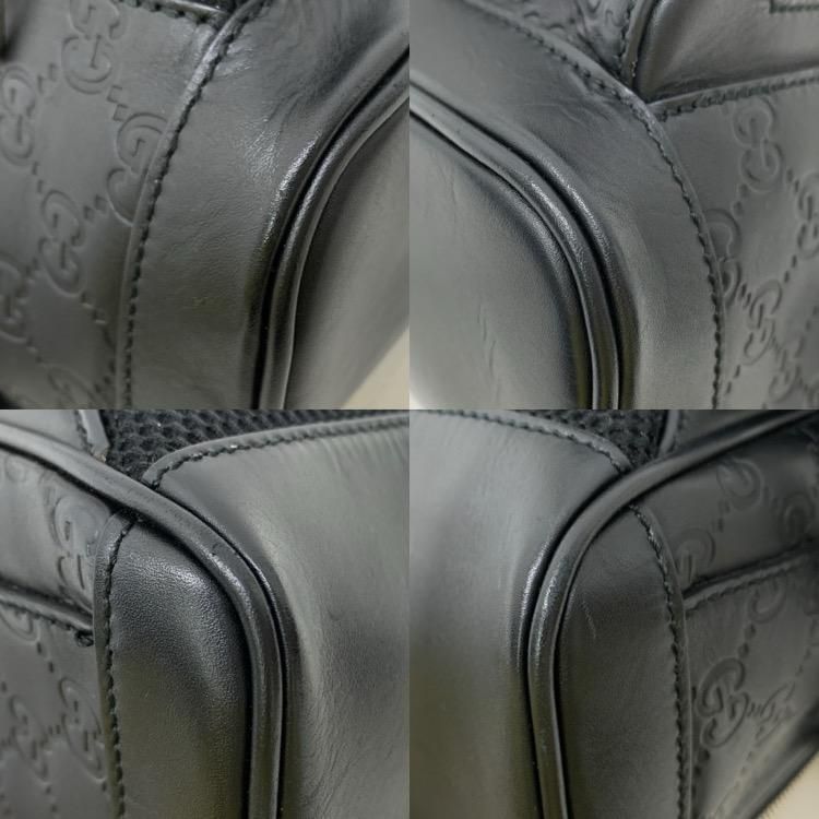 GUCCI グッチ シマ シグネチャーレザーバックパック ブラック GUCCI グッチ シマ シグネチャーレザーバックパック ブラック