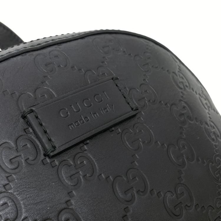 GUCCI グッチ シマ シグネチャーレザーバックパック ブラック GUCCI グッチ シマ シグネチャーレザーバックパック ブラック