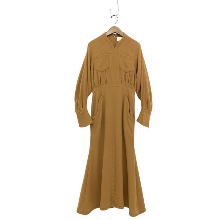 Mame Kurogouchi ޥ᥯ Wool Georgette Flare Dress 른硼åȥԡ MM21FW-DR050