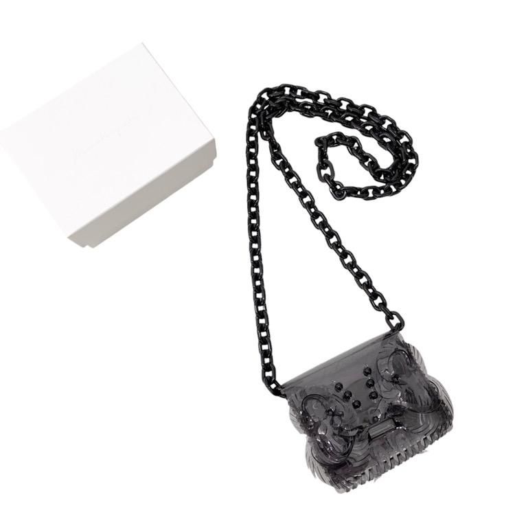Mame Kurogouchi ޥ᥯ Transparent Sculptural Micro Chain Bag PVCХå MM15-AC097SS