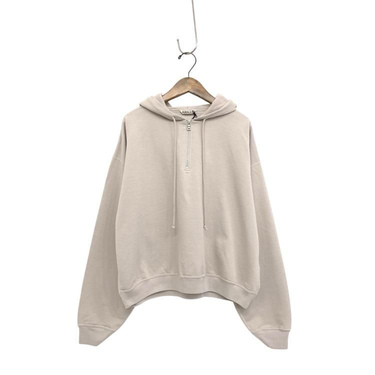 AURALEE ꡼ SUPER SOFT SWEAT BIG HALF ZIP P/O PARKA ϡեåץѡ 0 A20SP03GU