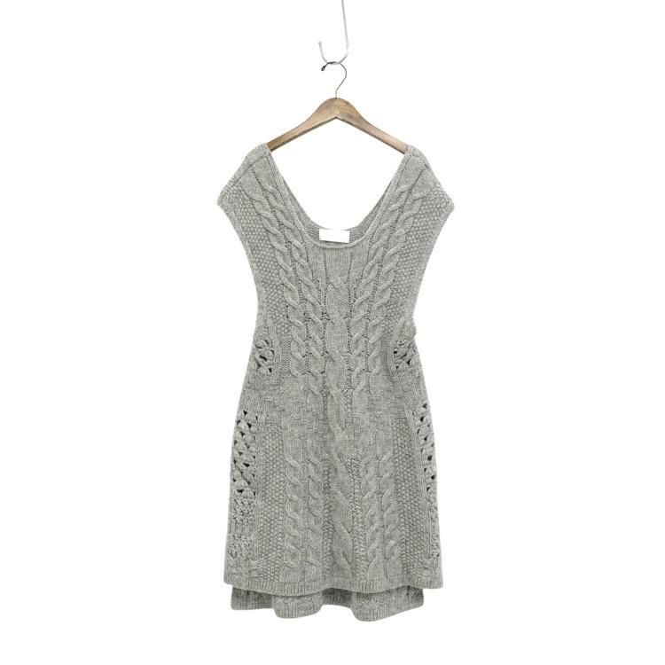 Mame Kurogouchi ޥ᥯ Multi-Pattern Cable Sleeveless Knitted Vest ˥åȥ٥ MM21FW-KN036