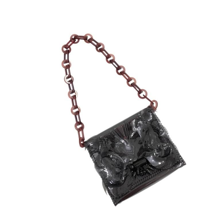 Mame Kurogouchi ޥ᥯ Vinyl Chloride Chain Bag PVCХå ֥å MM14AW-AC074