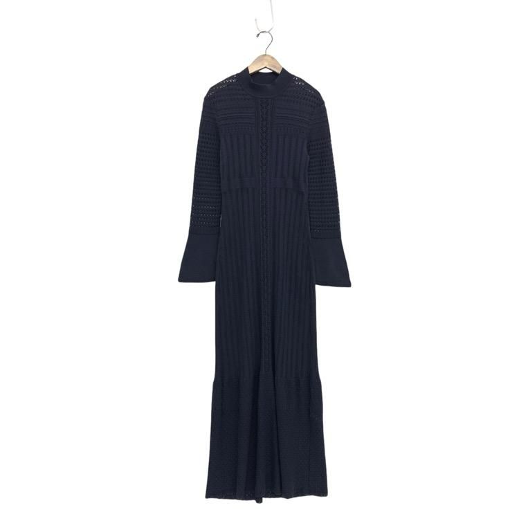 Mame Kurogouchi マメクロゴウチ Lace Stripe Knitted Dress Mame Kurogouchi マメクロゴウチ Lace Stripe Knitted Dress