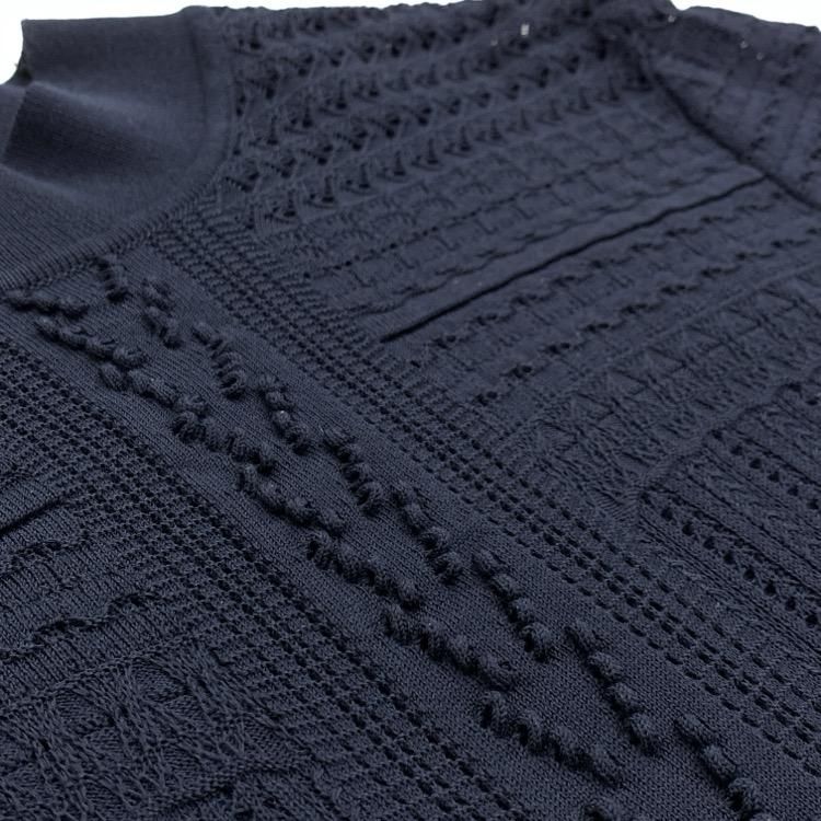 Mame Kurogouchi マメクロゴウチ Lace Stripe Knitted Dress Mame Kurogouchi マメクロゴウチ Lace Stripe Knitted Dress