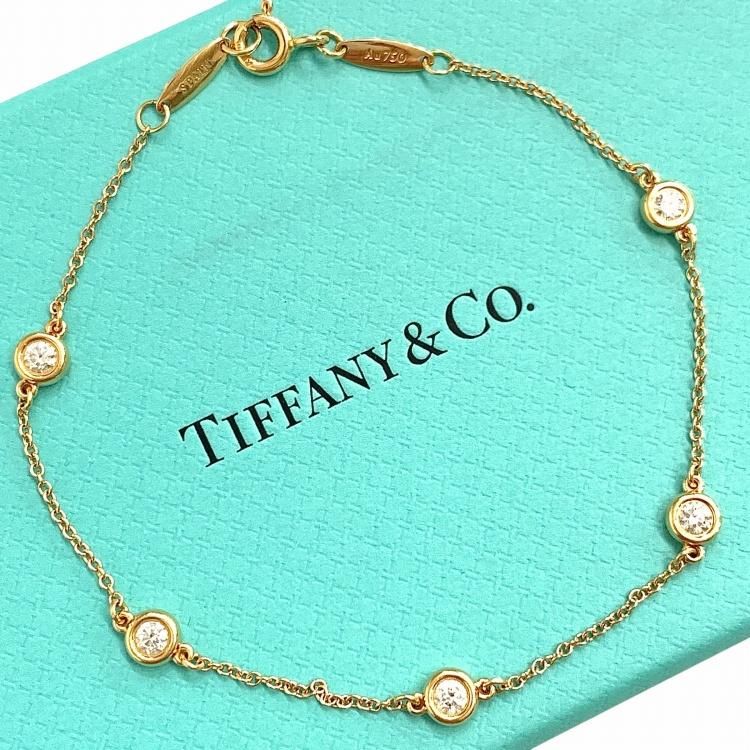 TIFFANYCo. ƥեˡ  Х  䡼 ֥쥹å 5P K18YG