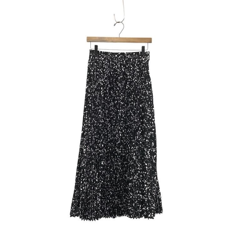 HYKE ϥ PEBBLE PRINTED SKIRT ڥ֥ץȥץ꡼ĥ ֥å 1 231-14136