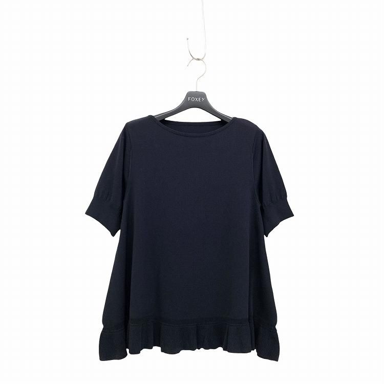 FOXEY フォクシー ニットトップ ペタル Aラインフレア セーター