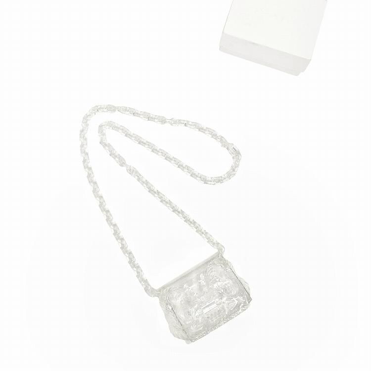 Mame Kurogouchi ޥ᥯ Transparent Sculptural Micro Chain Bag PVCХå MM15-AC097SS