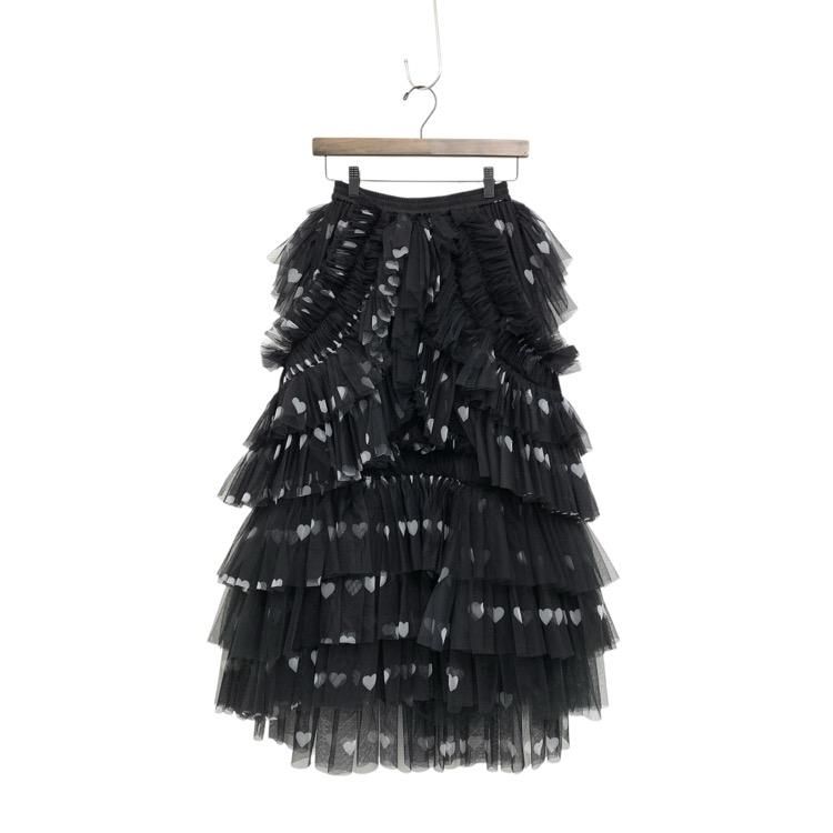 VIVIANO  TULLE SKIRT ϡȥ塼륹 ֥å F VS-AW24-TU05