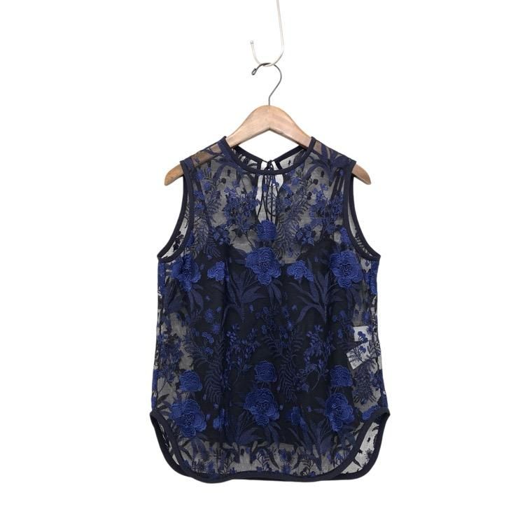 Mame Kurogouchi ޥ᥯ Embroidery Sleeveless Blouse 졼ɽ֥饦 1 MM19SS-SH701