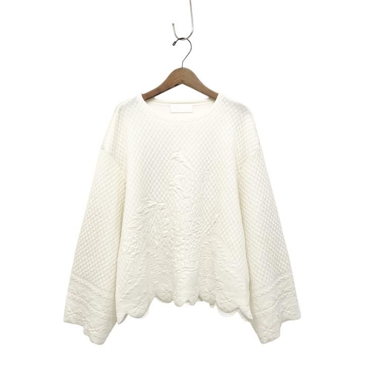 Mame Kurogouchi ޥ᥯ Scallop Cut Knitted Pullover åץåȥ 2 MM21SS-KN029