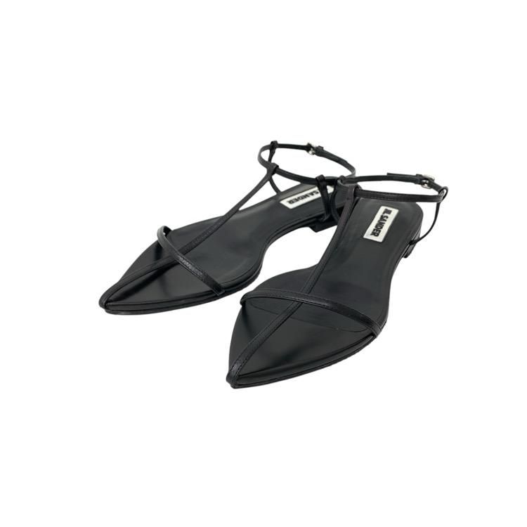 JIL SANDER 륵 եåȥ ݥƥåɥȥ ֥å 37/23.5cm J15WP0081P4864001