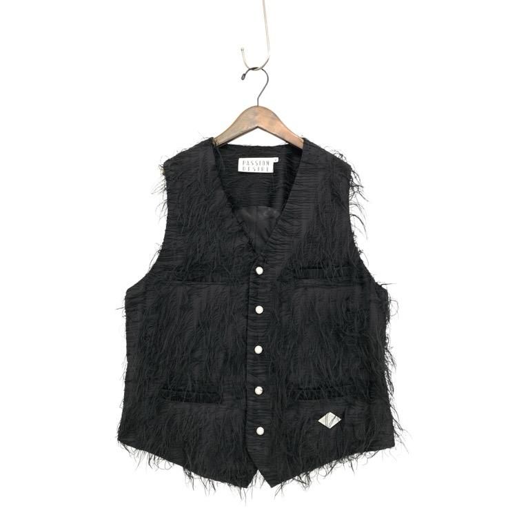 el conductorH   5BUTTONS SHAGGY FRINGE VEST ѡܥե󥸥٥ 2 PD24AJ03