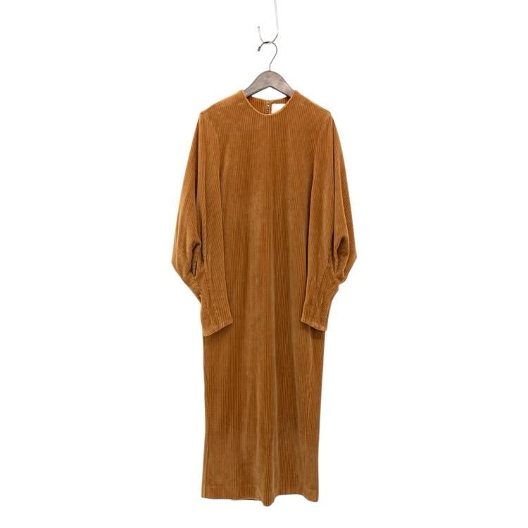 Mame Kurogouchi ޥ᥯ Ribbed Velour Jersey Dress ֥٥ԡ 1 MM21FW-JS047