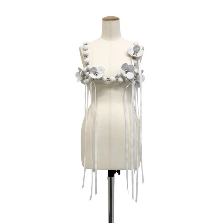 RIV NOBUHIKO ֥Υ֥ҥ RAMM BEAD BRA ӡ֥ȥå ۥ磻 TPSS252201