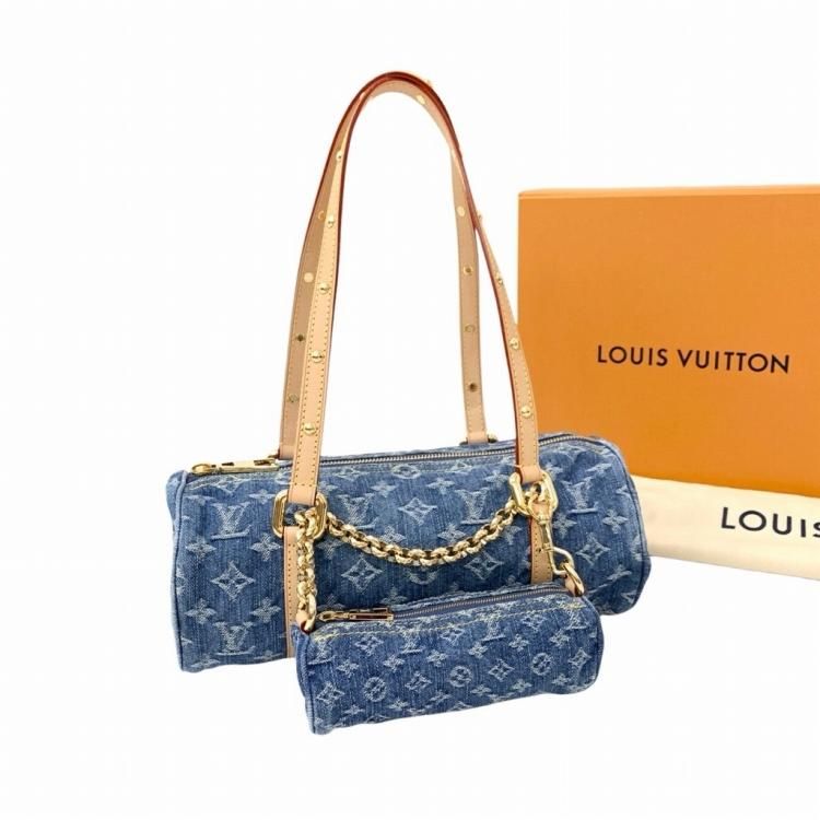 LOUIS VUITTON 륤ȥ ѥԥ MM Υ ǥ˥ Хå ֥롼 M46830