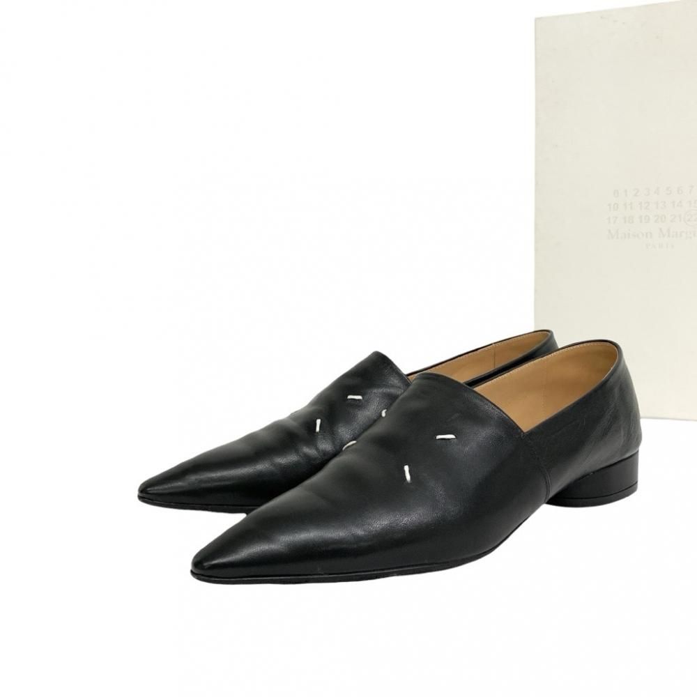 Maison Margiela ᥾ޥ른 4ƥå⥫ եåȥ塼 ֥å 38/2cm S58WR0036